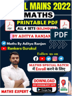 SSC CGL Mains 2022 - Maths - Printable PDF