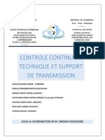 Controle Continu de Technique Et Support de Transmission: Sous La Coordination de M. Onomo Dieudonne