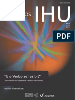 E o Verbo Se Fez Bit - Uma Análise Da Experiência Religiosa Na Internet - Cadernos IHU Ano 9. n.35. 2011