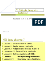 Slides Ch7 Bài 7. Phương pháp nhiều bước giải gần đúng PTVP