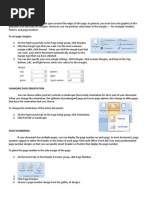 Lesson 6: Formatting Pages Changing Margins