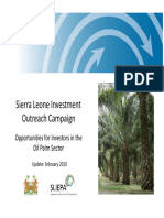 Sierra Leone OilPalmInvestmentOpportunity