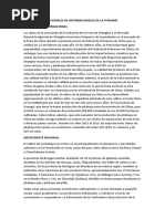 Antecedentes Nacionales He Internacionales de La Pitahaya