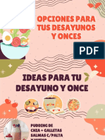 Ideas de Desayuno y Onces