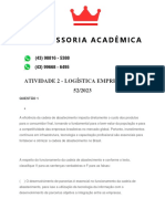 Atividade 2 - Logística Empresarial - 52 2023