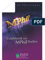 MPhil Guidebook