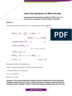 JEE Advanced Previous Year Questions On Mole Concept