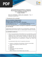 Guía de Actividades y Rúbrica de Evaluación - Fase 5 - Sustentar Proyecto Final