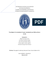 Tecnologías de Tratamiento de Agua Contaminada Por Hidrocarburos in Situ