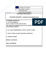 Diversidade e Inclusão - Atividade Processual I - 2023.1