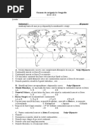 Examen de Corigenta La Geografie