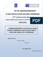 Rapport de Dimensionnement Solaire Thermique