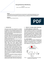 Damage Monitoring of Ball Bearing: Annals of The CIRP Vol. 55/1/2006