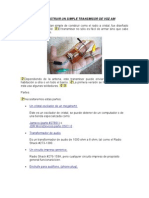 Como Construir Un Simple Transmisor de Voz Am