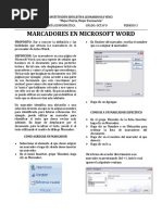 Marcadores en Word