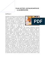 Resumen Del Plan Lector - Los Falsos Mitos de La Alimentación