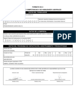 Datos Del Trabajador: Formato Dc-3 Constancia de Competencias O de Habilidades Laborales