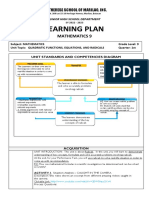 Math 9 Learning Plan