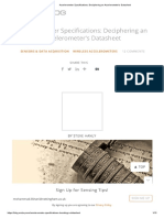 Accelerometer Specifications - Deciphering An Accelerometer's Datasheet