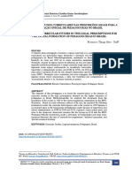 O Lugar Dos Estudos Curriculares Nas Prescrições Legais para A Formação Inicial de Pedagogos No Brasil