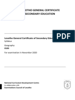 Geography Syllabus d6306f8464