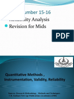 L 15-16, Reliability Analysis