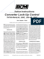 B & M Transmission Lock-Up Converter Control