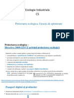 Ecologie Industriala C5: Proiectarea Ecologica. Direcții de Optimizare