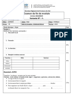 Examen de Fin de Module: Variante # - 1