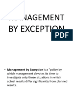 Management by Exception