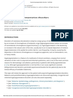 Acquired Hyperpigmentation Disorders - UpToDate