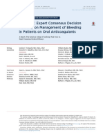 JACC 2017 - 2017 ACC Expert Consensus Decision Pathway On Management of Bleeding in Patients On Oral Anticoagulants