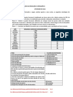 Planejamento Agregado - Exercício 4