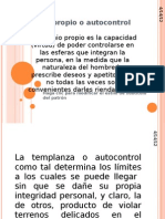 Autocontrol y Prudencia