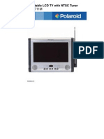 Polaroid LCD Portable TV - 7 M Manual