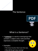 Sentence, Fragment, Subject, and Predicate Notes