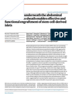 Implantation Underneath The Abdominal Anterior Rectus Sheath Enables Effective and Functional Engraftment of Stem-Cell-Derived Islets