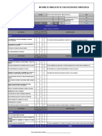 Informe de Simulacro de Evacuacion