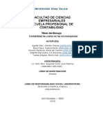 Contabilidad de Costos en Las Microempresas