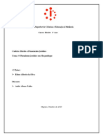 DIREITO E PENSAMENTO JURIDICO (O Pluralismo Juridico em Mocambique)