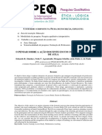 Vi Sipeq - o Pensar Sobre A Ação Docente em Um Ciclo de Estudo - Sipeq 2021