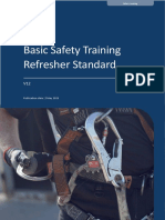 Basic Safety Training Refresher Standard: Publication Date: 2 May 2023