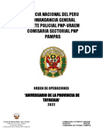 Orden de Operaciones #006 - Aniversario de Tayacaja 2022