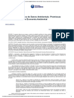 Conteúdo Jurídico - Avaliação Econômica de Danos Ambientais - Premissas Fundamentais Sobre Economia Ambiental