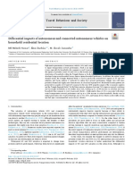 Differential Impacts of Autonomous and Connected Autonomous Vehicles