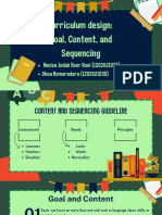 Group 4 - Goal, Content, and Sequencing