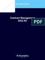 AcumaticaERP ContractManagement