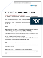 Clarifications 2023