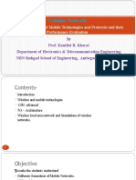 Unit V - Wireless and Mobile Technologies and Protocols and Their Performance Evaluation