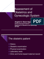 Assessment of Obstetrics and Gynecologic System: Angela G. Sison-Aguilar MD